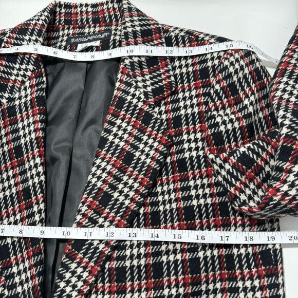VTG Wool Blazer Savannah 6P Petite Plaid Tartan Old Money Dark Academia Preppy - Picture 7 of 10